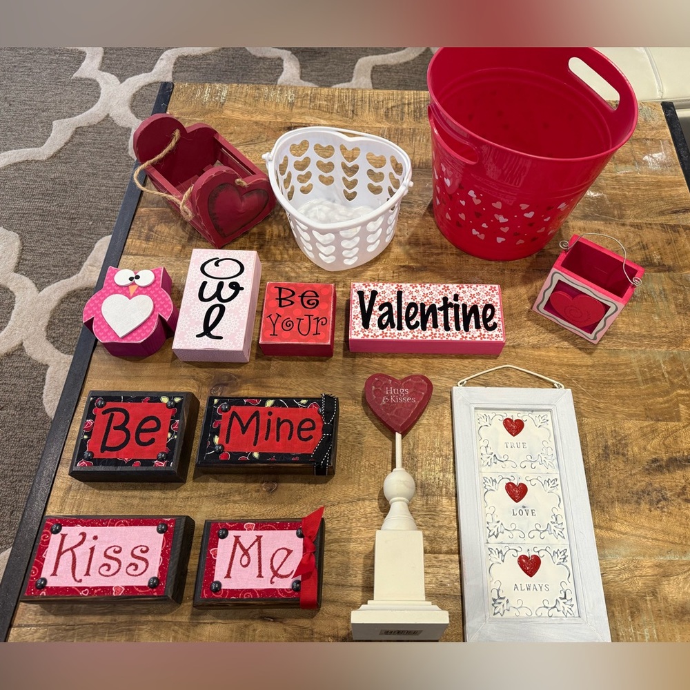 Lot of Valentine’s Day decor